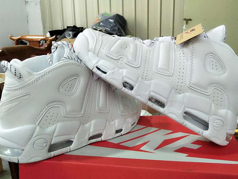 Nike Air More Uptempo All White Shoes